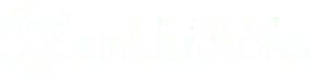 Contact Simulations logo - white